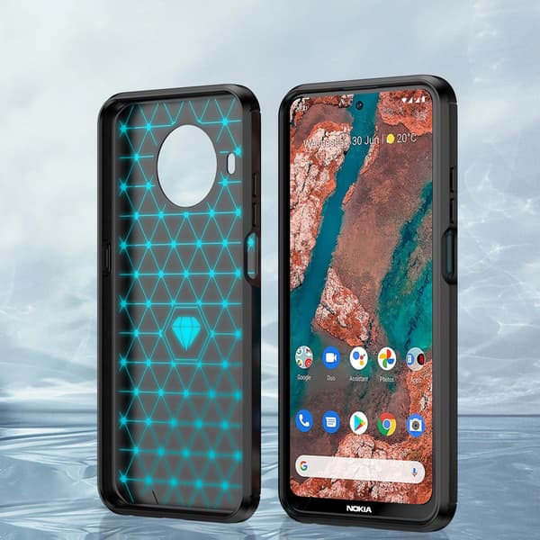 Carbon Case flexibelt fodral Nokia X100 svart