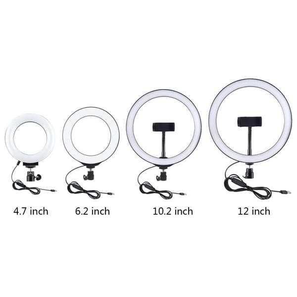 Puluz LED-ringlampa med justerbart stativ PU391