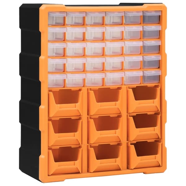 vidaXL organizer med 39 skuffer, 38x16x47 cm