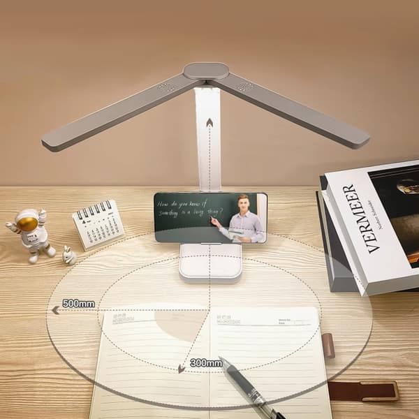 LED-skrivbordslampa - D20B (vit)