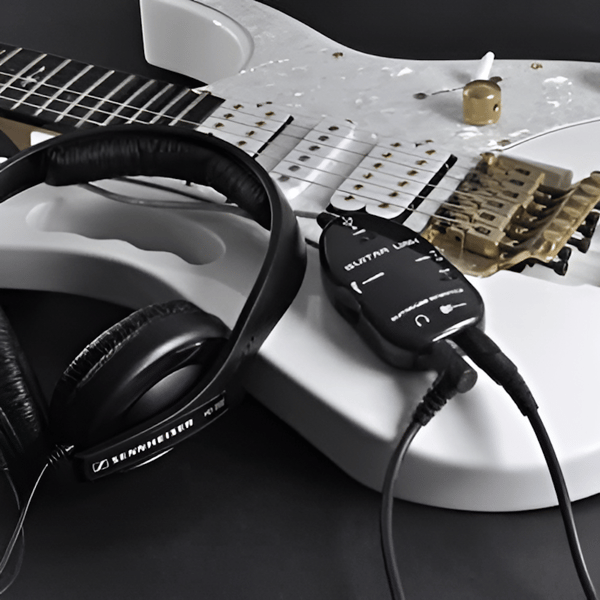 Gitarrgränssnitt för gitarr till USB för PC jack 6,3 mm gitarr 6,3 adapter