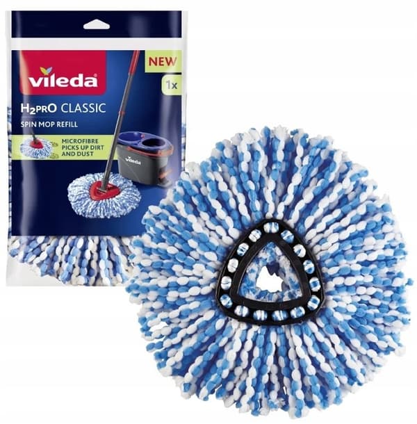 Vileda H2prO TURBO Spin Mop Refill for perfekt renlighed