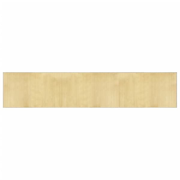 vidaXL Rektangulär matta, ljus naturfärgad, 60x300 cm, bambu