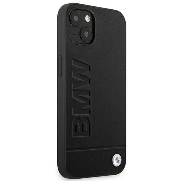 BMW BMHCP14MSLLBK iPhone 14 Plus / 15 Plus 6.7 cover sort læder stempel