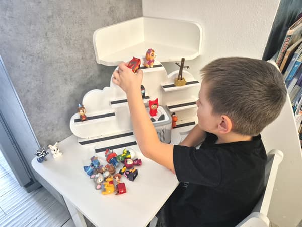 Displaystativ / hylder til lydfigurer Toniebox 2 - Cloud på base