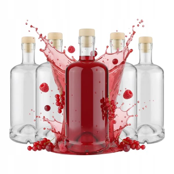 TADEK FLASKA 500ml GLASFLASKOR FÖR PRESENTLIKÖRER MOONLIGHT LIKÖR 0,5l