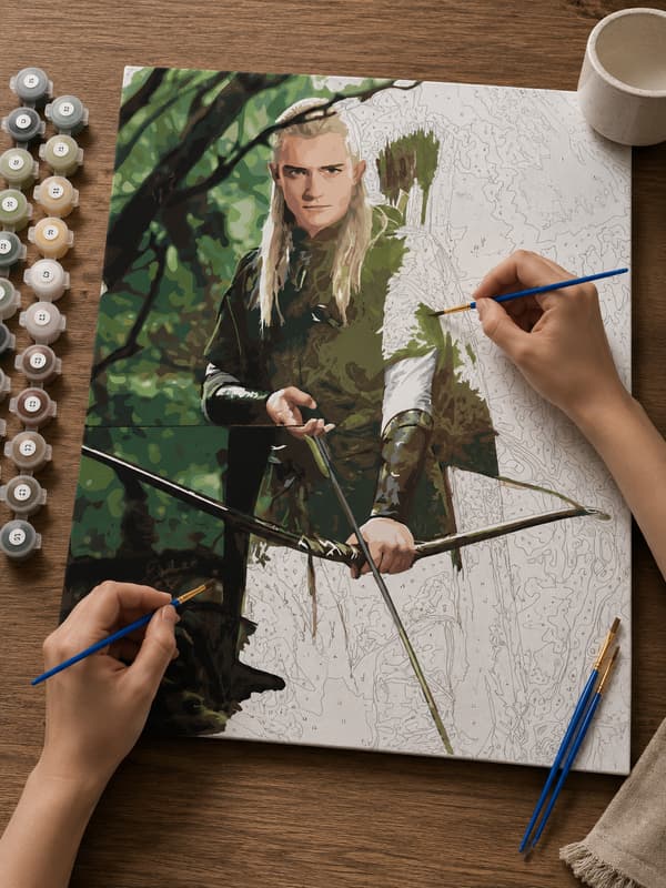 Målning med siffror Legolas Sagan om ringen 40x50cm