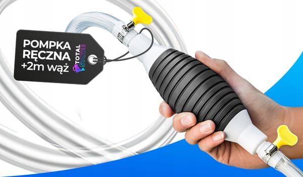 HANDPUMP FÖR BRÄNSLE, VATTEN, OLJA, VÄTSKOR, TÖMNING + 2M SLANG