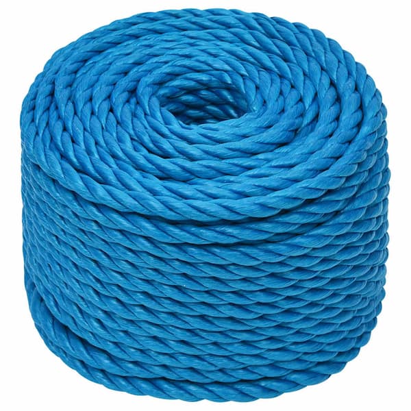 vidaXL Arbetsrep, Blå, 10 mm, 50 m, Polypropylen