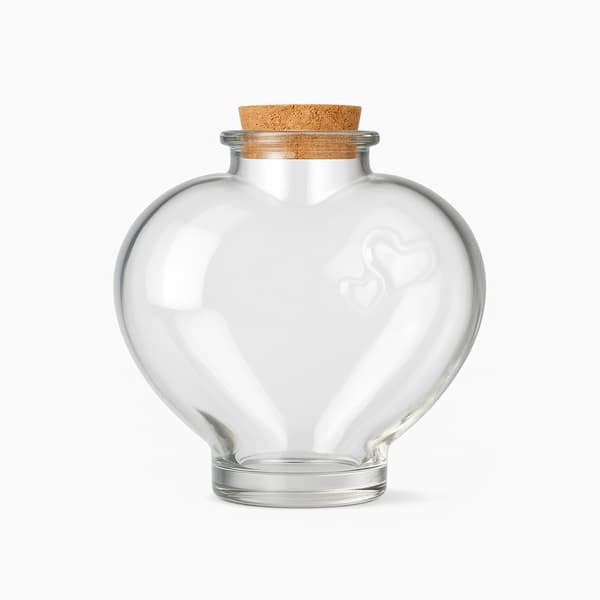 Kærlighedsglasflaske 650ml Hjerte Til Vin Alkohol Likør Gave Bryllup