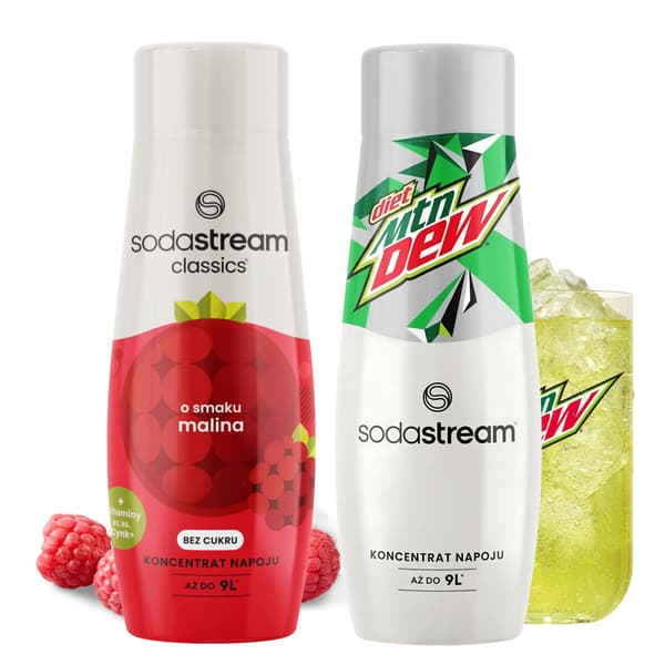 SodaStream-sirap för Raspberry Zero Saturator + Mountain Dew-koncentrat