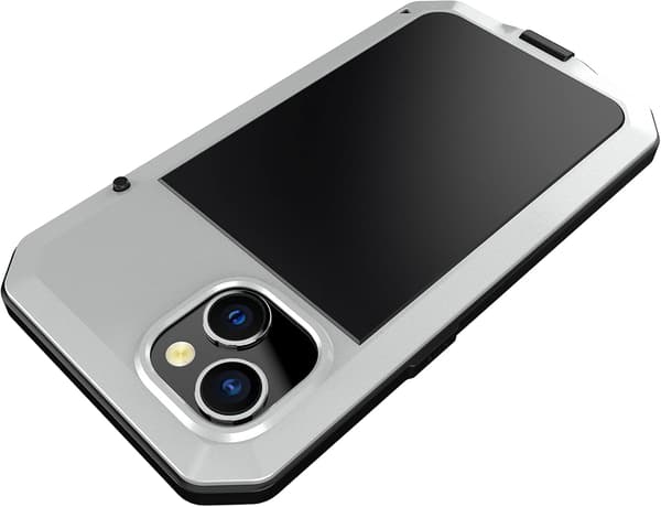 ETUI TIL APPLE IPHONE 14 PRO MAX METALBUMPER MED SKRUER ULTRA HOLDBART