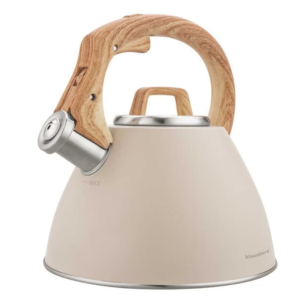 STÅLKEDEL MED FLØJTE 2,5L KLAUSBERG KB-7954