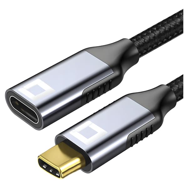 CO2 USB-C FORLÆNGERKABEL HURTIG OPLADNING USB TYPE C 4K 20GBPS 100W 1M