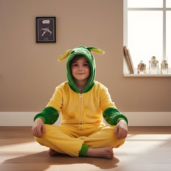 Baby Yoda Kigurumi-pyjamas barn 95-105cm