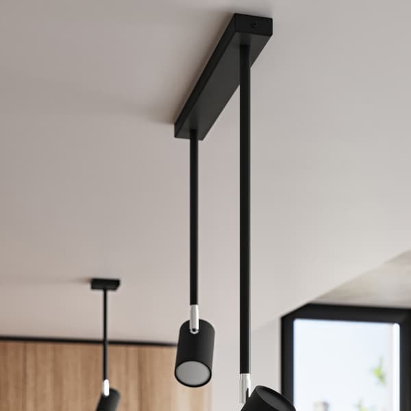 TVARIX 1 GU10 loftlampe sort Lumilo 10.179.74