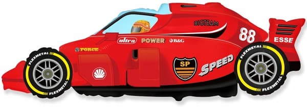 FX Foliopalloinen 24" Formula 1 punainen