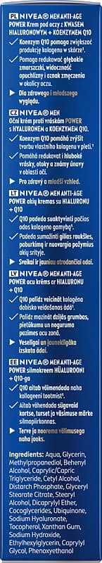 NIVEA MEN HYALURON ögonkräm mot rynkor 15 ml