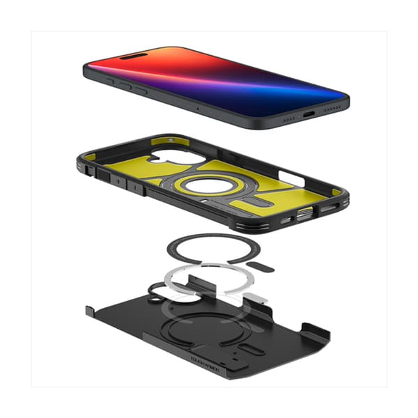 Spigen Tough Armor Mag MagSafe - Etui til iPhone 16 (Sort)