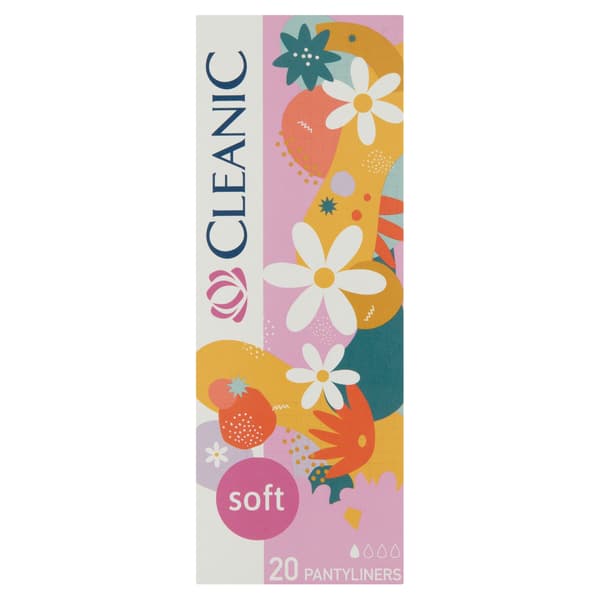 CLEANIC Soft trusseindlæg, bløde og effektive, 20 stk.