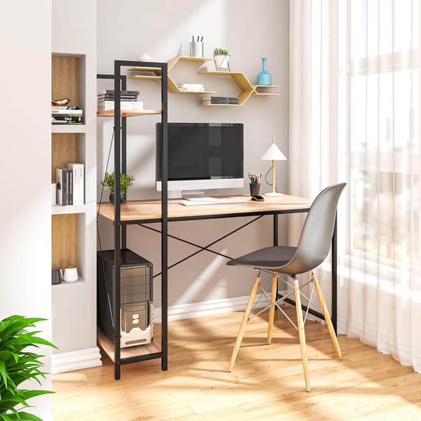 Trosa Modern Oak industrielt loftsskrivebord