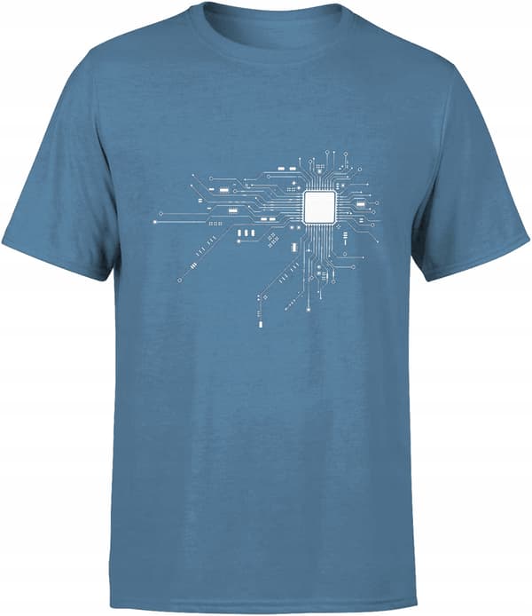 HERRE T-SHIRT-PROCESSOR MED PRINT GAVE TIL IT-SPECIALIST INTEGRERET CHIP M