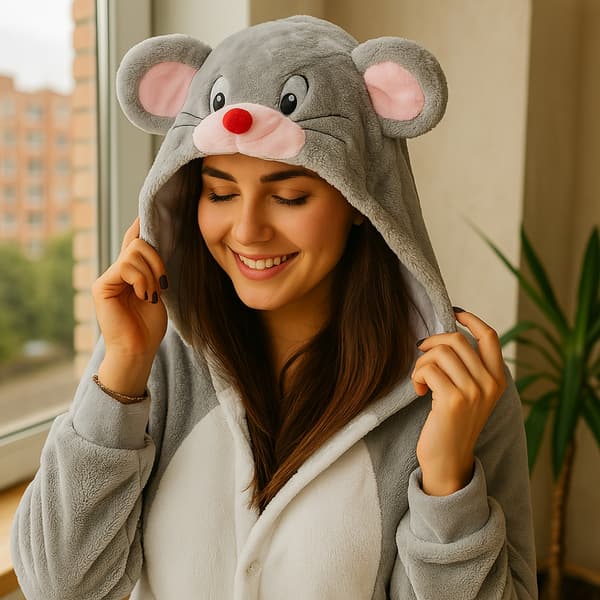Mickey Mouse Kigurumi Pyjamas Kostume M: 155 - 165cm