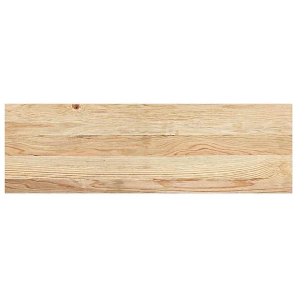 vidaXL trappetrin, 2 stk. ubehandlede, 80x25x2 cm massivt egetræ