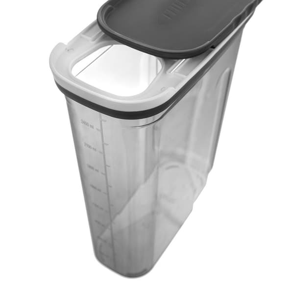 Behållare för torrvaror med dispenser grå 2,7 l