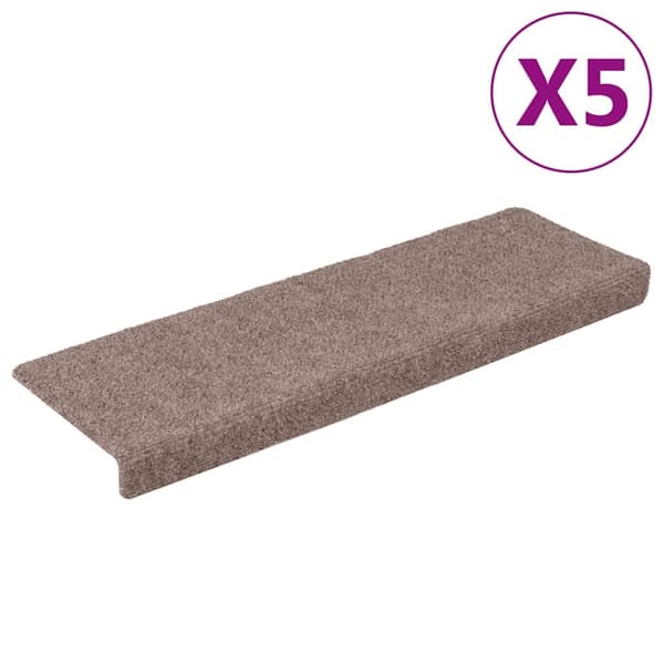 vidaXL Trappsteg, 5 st, bruna, 65x21x4 cm