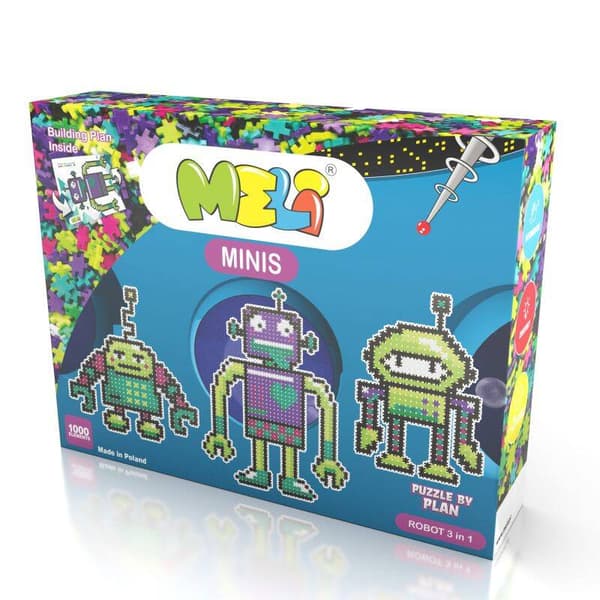 Meli Minis Robot 3i1 1000 stk.