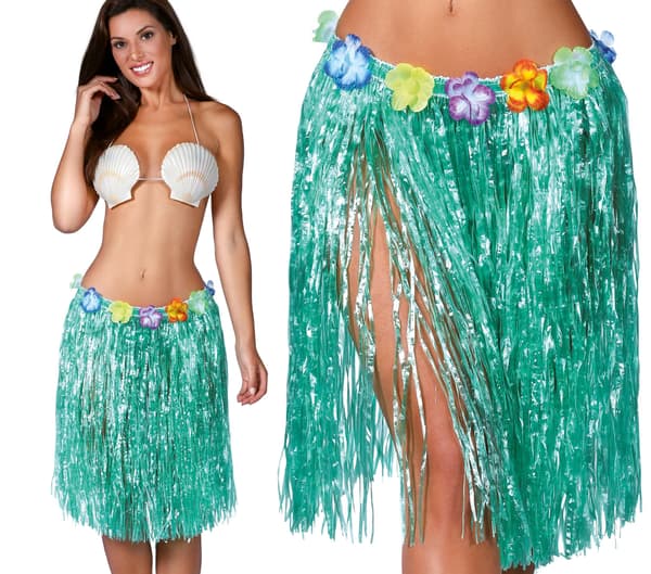 Hawaiiansk grön Aloha-kjol