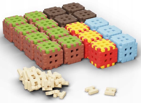 Marioinex Mini Waffle Blocks 142 delar inklusive 34 kopplingar. NYHET! Flexibla
