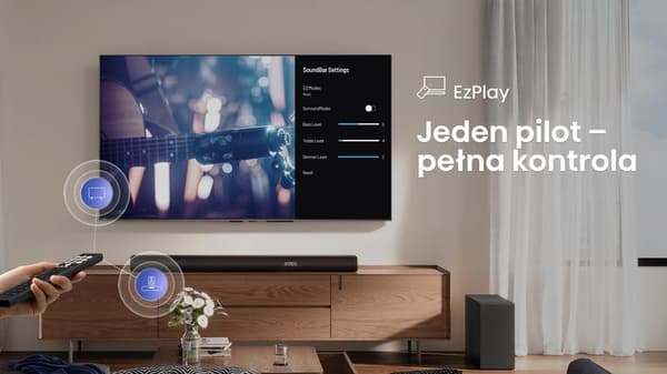 HISENSE AX5100Q Soundbar 5.1 580W Dolby Atmos Sort