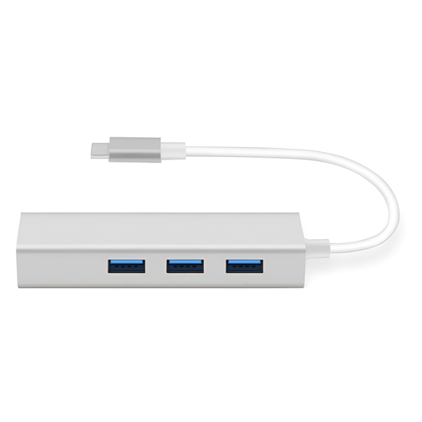 USB 3.1 Type-C hub 3x USB 3.0 Ethernet RJ-45 LAN adapter dock