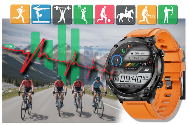 GRAVITY GT21-2 SMARTKLOCKA FÖR HERR – BLUETOOTH-SAMTAL, EXTRA ARMBAND (sg025b)