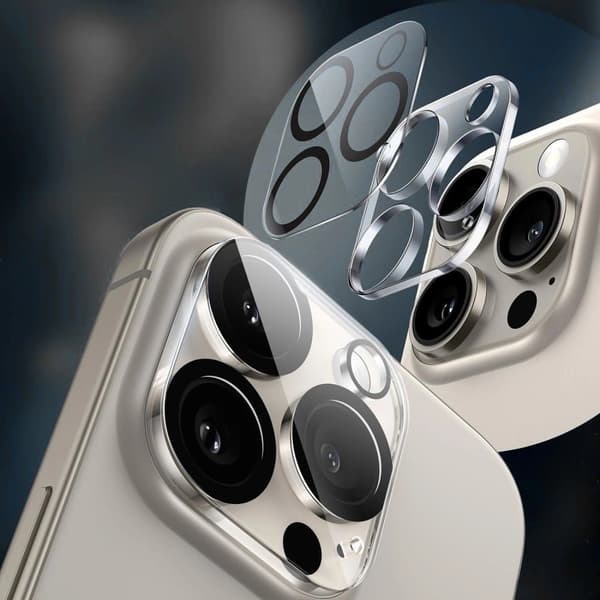 Tech-Protect Cam Fit+ Kameracover til iPhone 14 / 14 Plus / 15 / 15 Plus - Klar