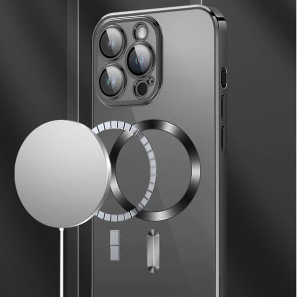 Wozinsky Galvaniseret Magsafe Etui til Samsung Galaxy S24 FE - Sort