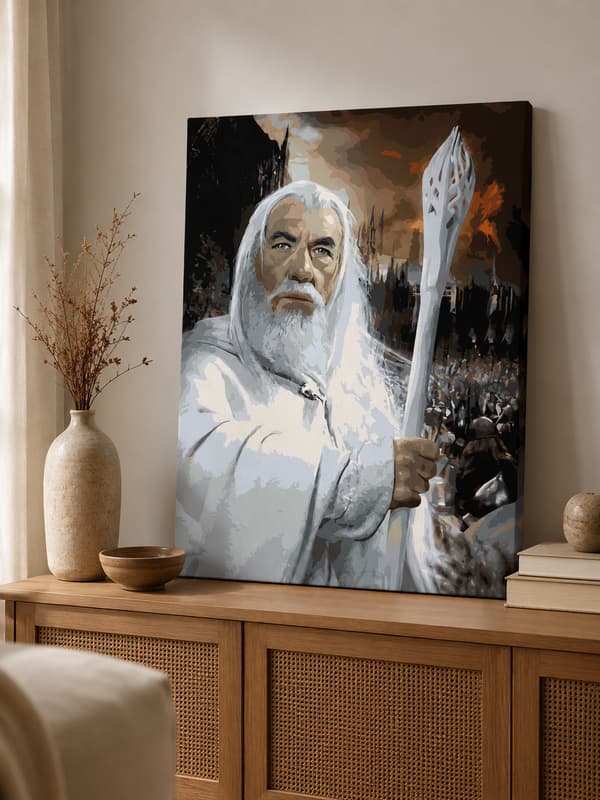 Målning med siffror Gandalf Sagan om ringen 40x50cm tavla