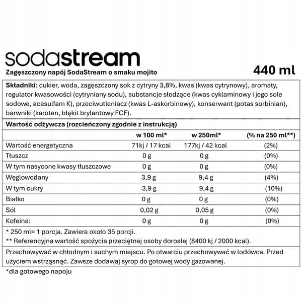 2x Lipton Ice Tea Peach Sodastream Sirup + Mojito til den mættende