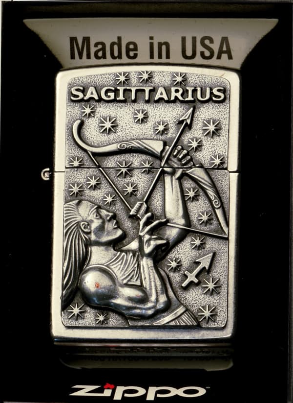 Zippo tændersæt Zodiac Skytten gaveæske nr. 2