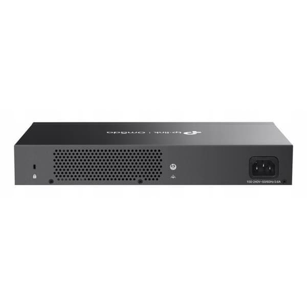 TP-LINK ES224G Managed Switch, 24 Gigabit-portar, Svart