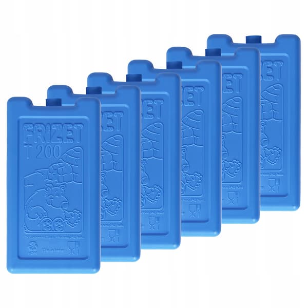 Køleindsatser til rejsekøletasker, termoposer, 6 x 200 ml