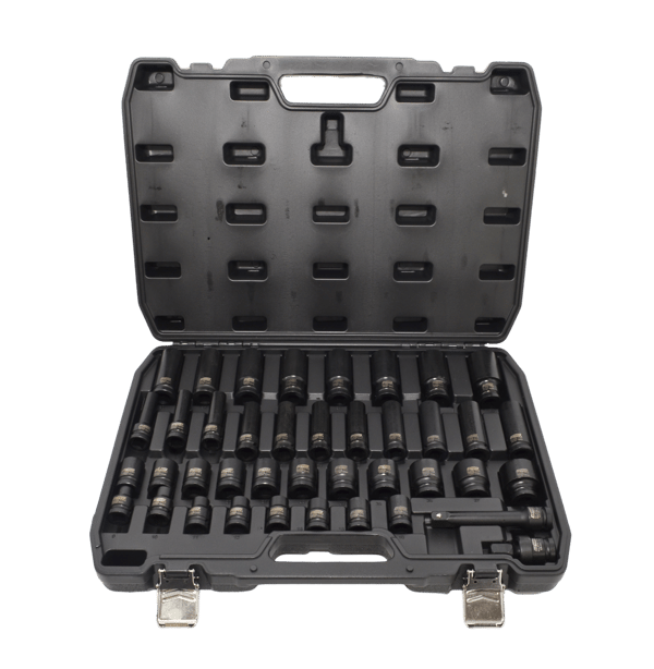 AWTOOLS 1/2" SLAGTOPPESÆT 40 DELE. KORT OG LANGT SORT LINE