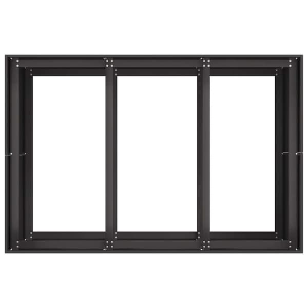 vidaXL urtepotte sort 120x80x80 cm stål