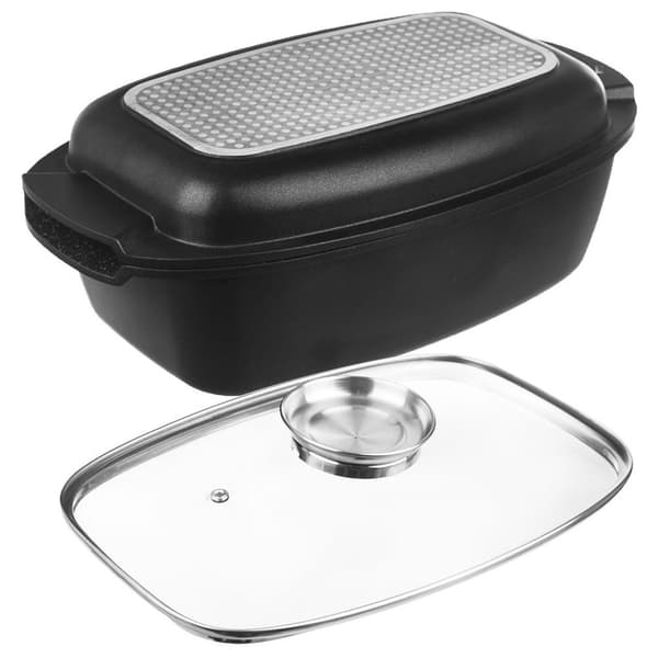 Granitrostare med lock 3in1 stor 5 l, 39x22 cm