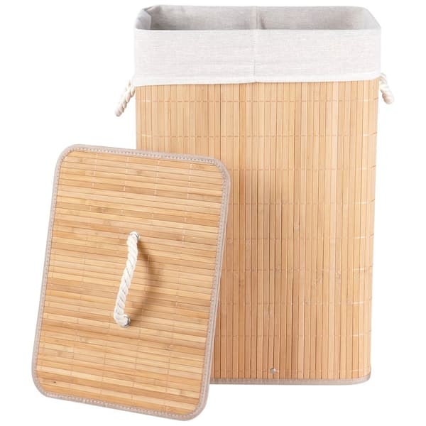Bambu pyykikori beige 70 l