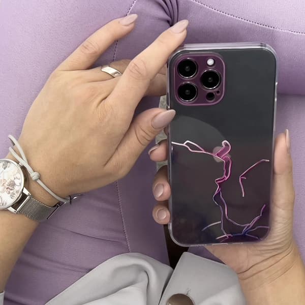 Marble Case cover til iPhone 12 Pro Max gelcover marmor orange