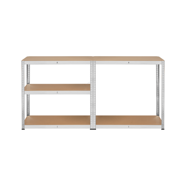 Metallförvaringsställ 180x90x40 silver Rebel