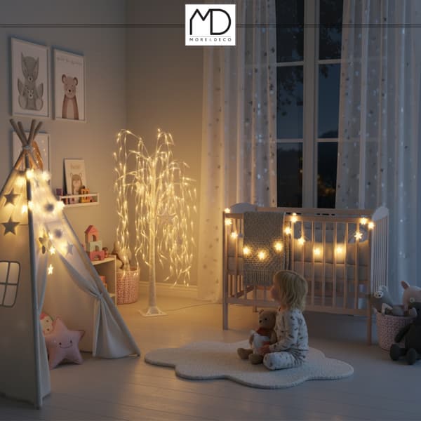 Willow 200 LED juletræslys 150 cm blå